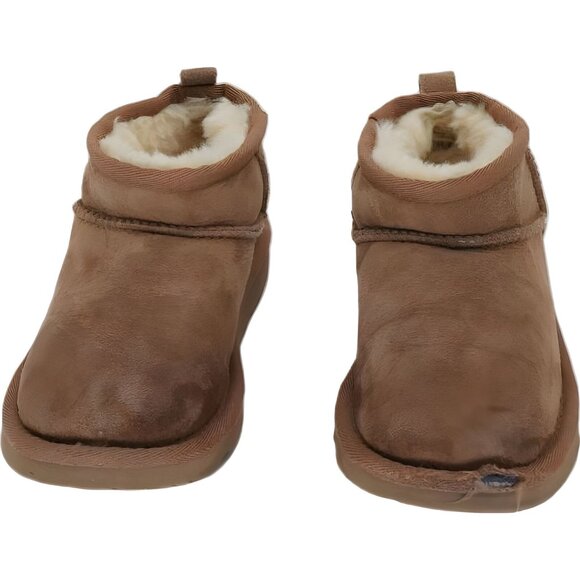 UGG Chestnut Girls Teddy Boots W Classic Ultra Mini Size 13 Toddler - Picture 5 of 6